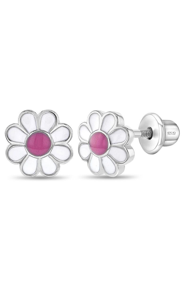 In Season Jewelry Delightful Daisy Earrings, Main, color, Pink