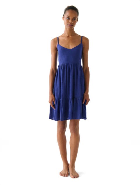 Solids Cover Up Mini Dress Swim