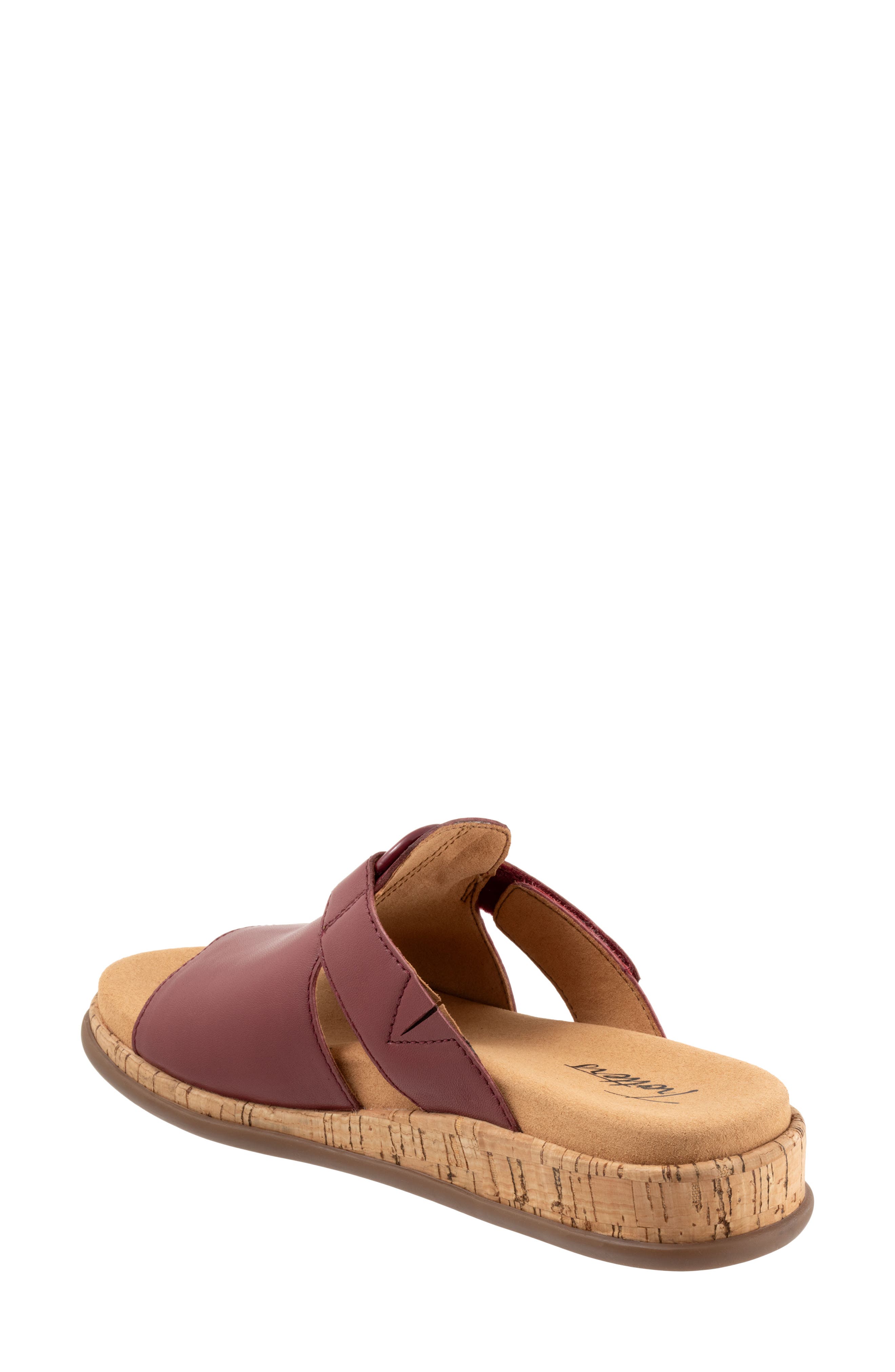 Ginnie Platform Wedge Slide Sandal, Alternate, color, CHERRY