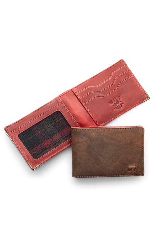 Will Leather Goods William Two Tone Bifold Wallet In Brown