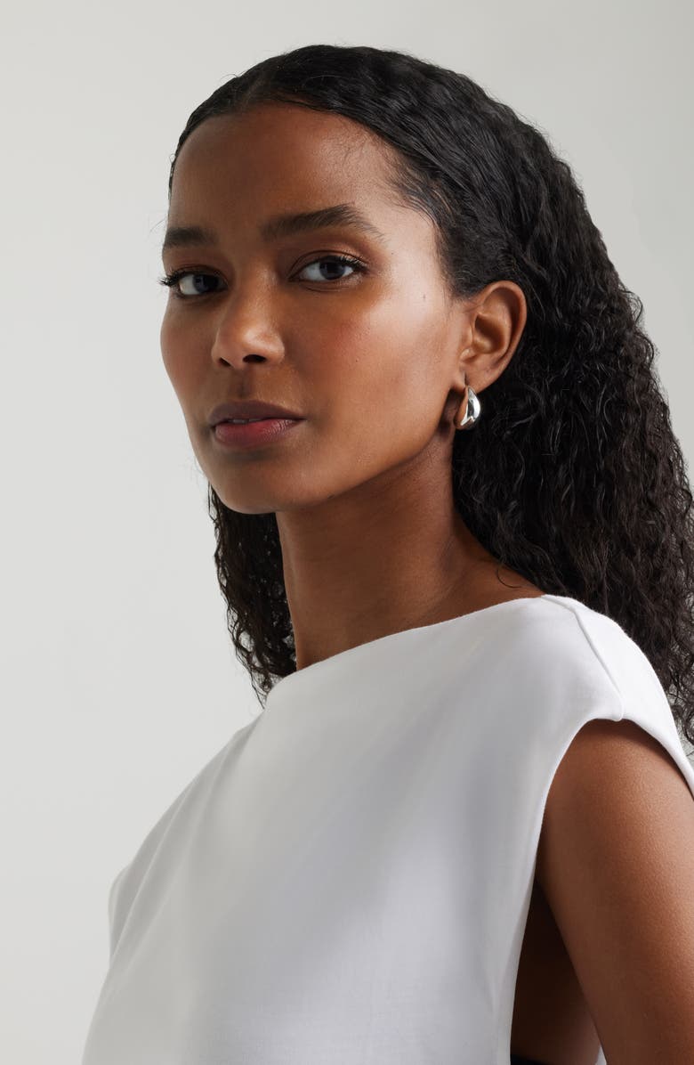 Nordstrom Pima Cotton Boat Neck T-Shirt, Alternate, color, White