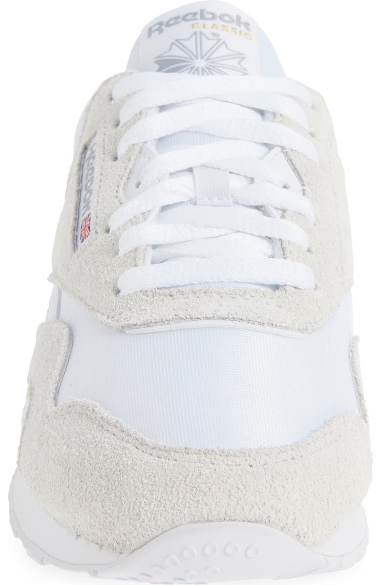 Reebok Classic Nylon Sneaker, Alternate, color, Footwear White/ Footwear White