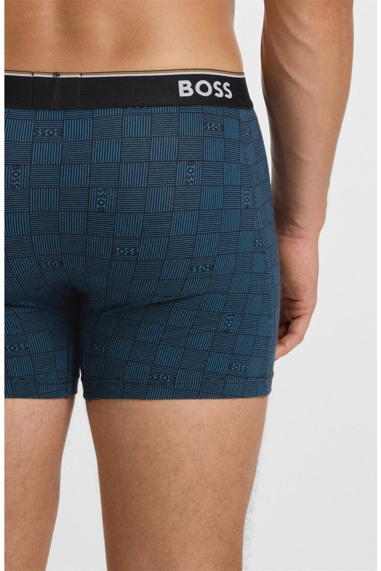Assorted 3-Pack Power Stretch Cotton Boxer Briefs, Alternate, color, BLUE MULTI