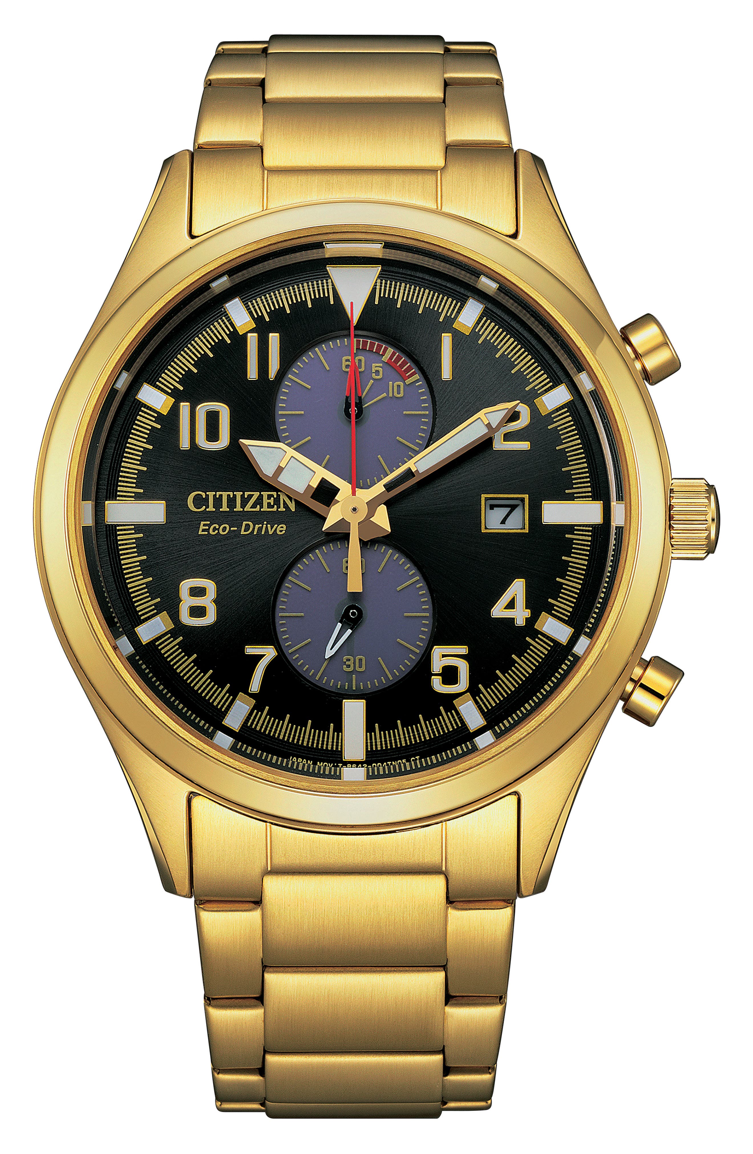 Citizen Eco Drive Chronograph Stainless Steel Bracelet Watch, 43mm