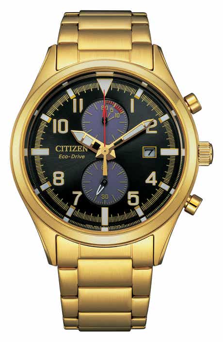 Citizen Eco Drive Chronograph Stainless Steel Bracelet Watch, 43mm