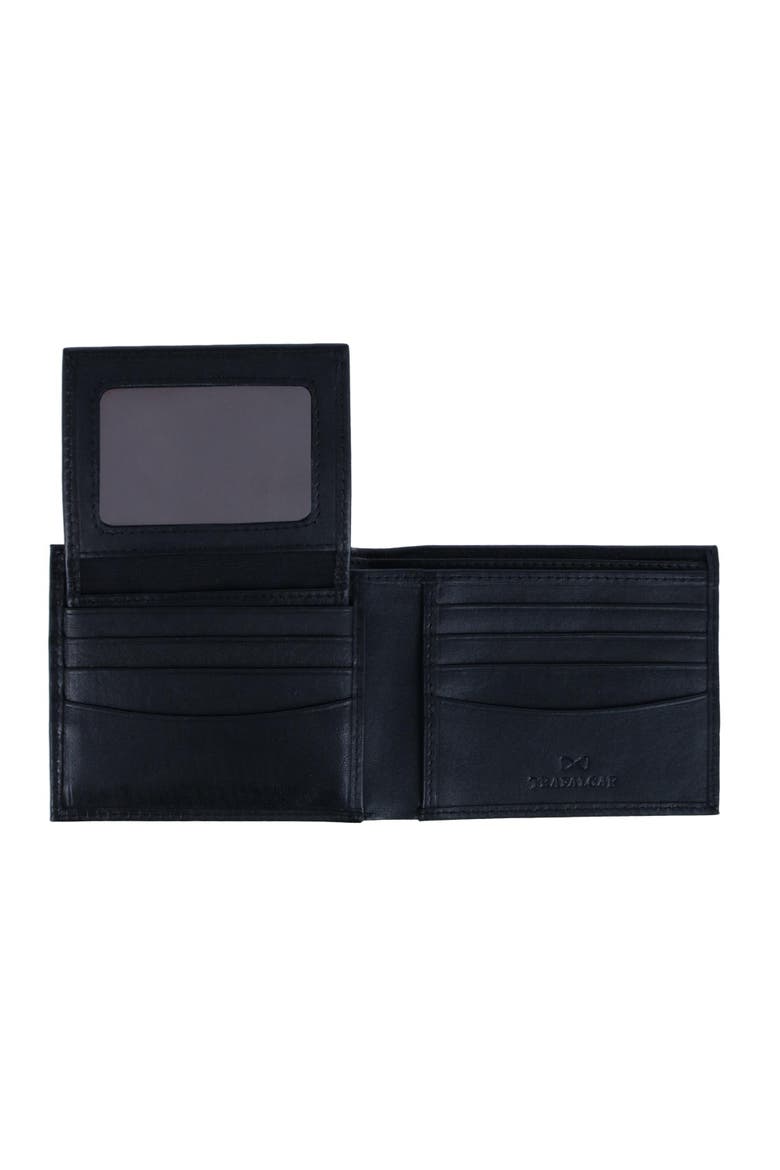 Orion Leather 8-Slot Bi-Fold Wallet with Removable ID Card Case, Alternate, color, Black