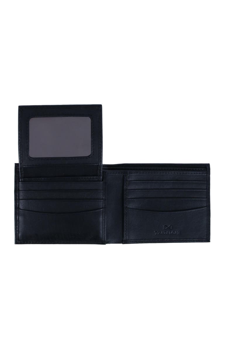 Trafalgar Orion Leather 8-Slot Bi-Fold Wallet with Removable ID Card Case, Alternate, color, Black