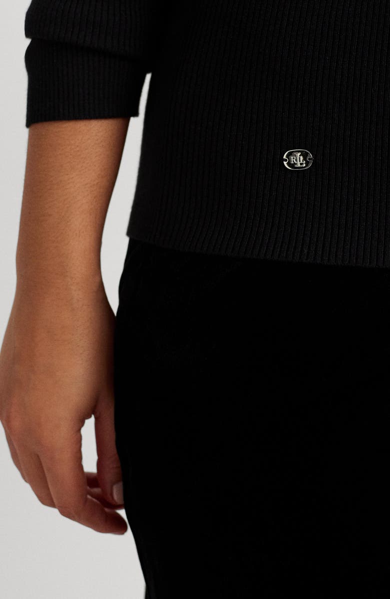 Lauren Ralph Lauren Ribbed Turtleneck Sweater, Alternate, color, 