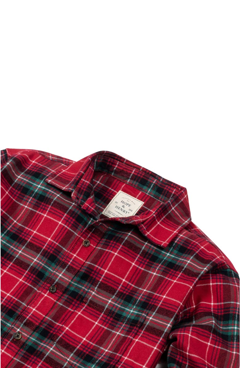 Hope & Henry Men's Organic Brushed Flannel Button Down Shirt, Alternate, color, 