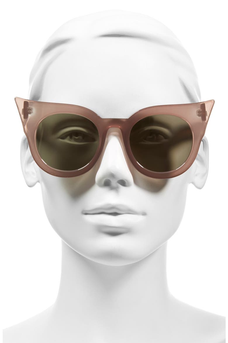 'Flashy' 51mm Sunglasses, Alternate, color, TAUPE
