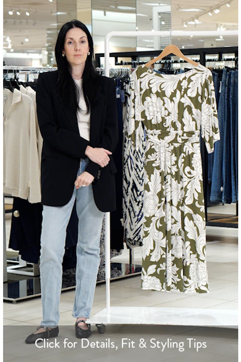 Imelda Floral Kimono Jersey Midi Dress video