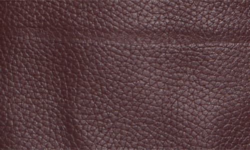 Alaïa Slit Leather Skirt In Brown