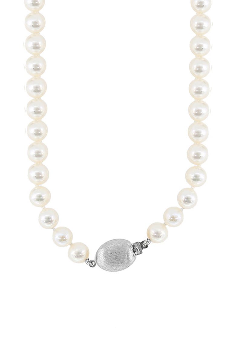 EFFY 14K White Gold Freshwater Pearl Necklace, Alternate, color,