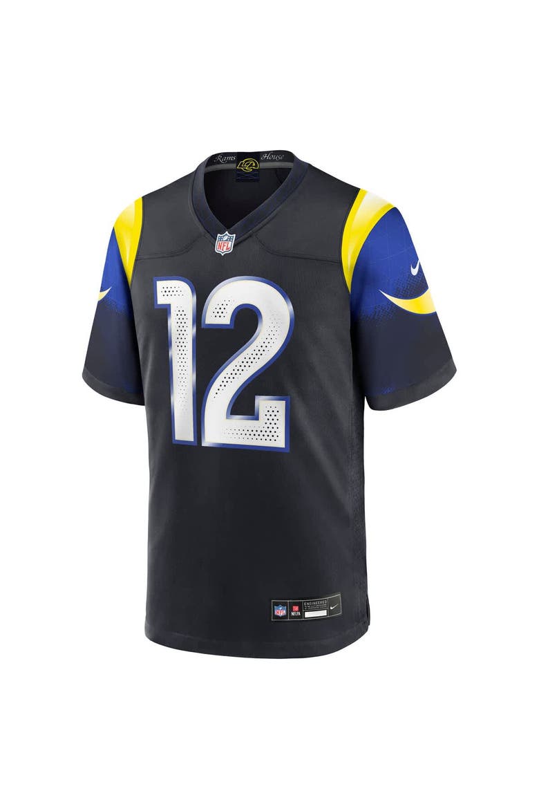 Men's Nike Puka Nacua Midnight Blue Los Angeles Rams 2025 Rivalries Collection Game Jersey, Alternate, color, Dark Blue