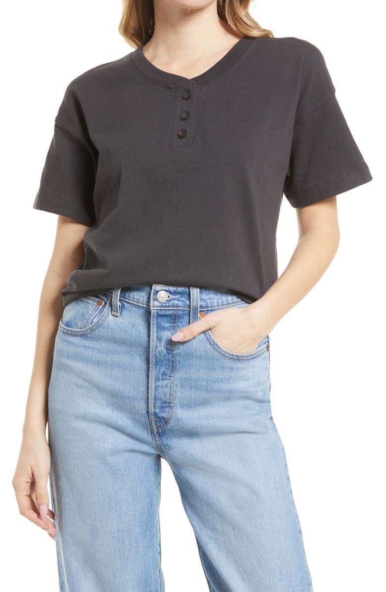Madewell Parkview Henley Tee, Main, color,