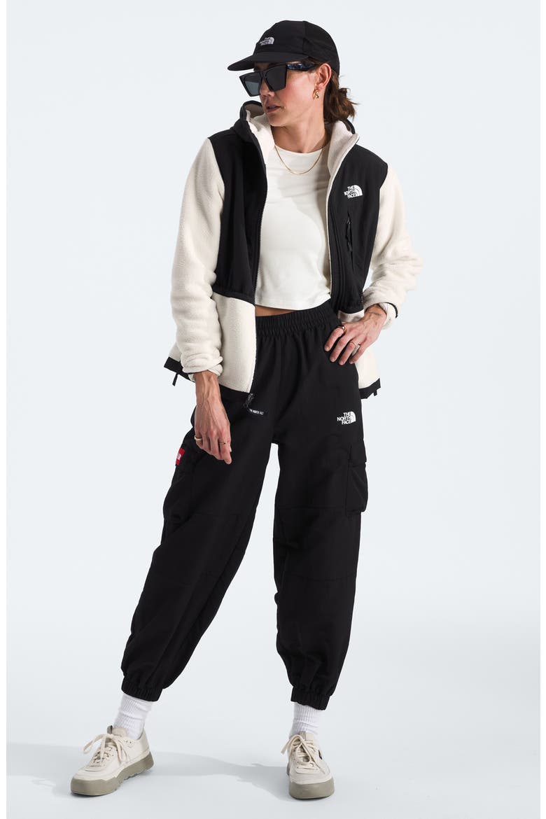Denali Hooded Jacket, Alternate, color, WHITE DUNE/ TNF BLACK