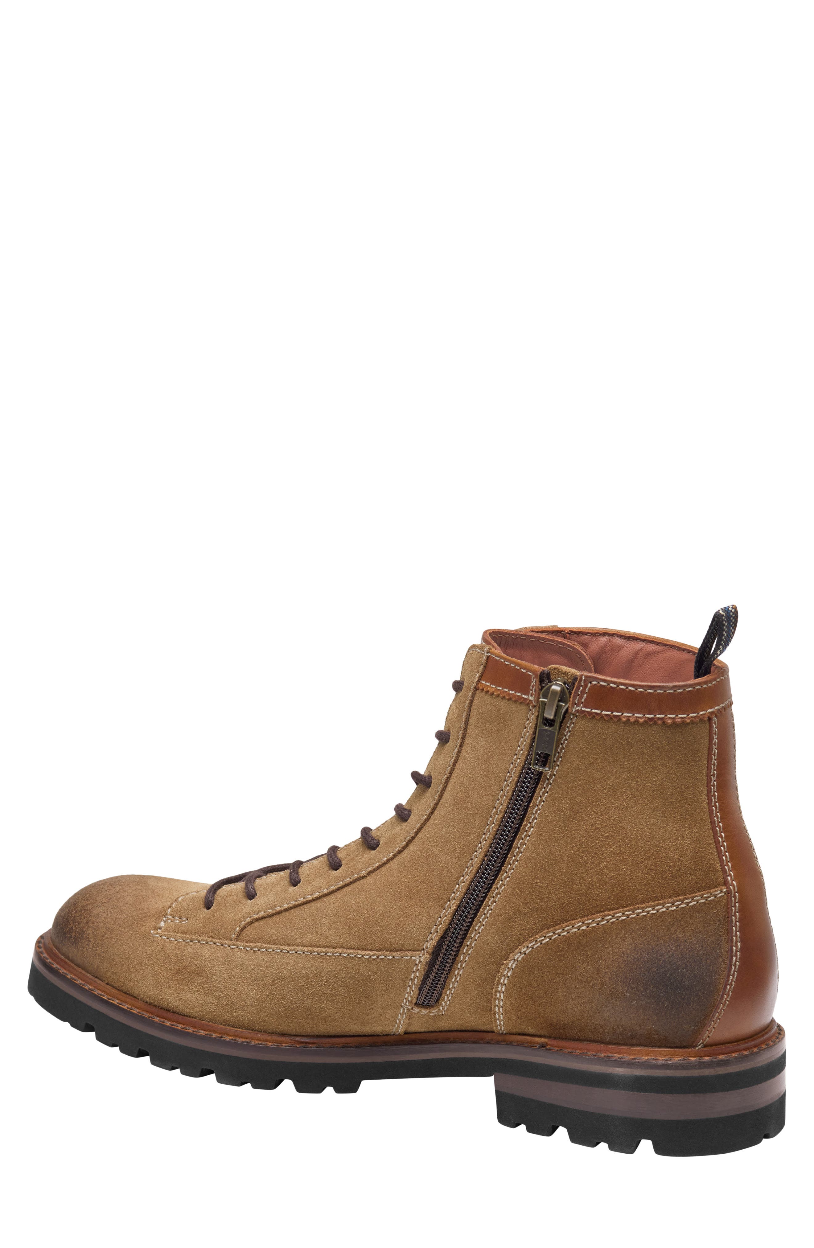 Britton Lace-to-Toe Boot, Alternate, color, SNUFF WAXED SUEDE