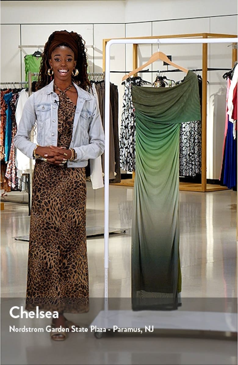 Aurelia Ombré Off the Shoulder Mesh Gown, sales video thumbnail