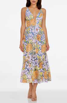 Dress the Population Sierra Floral Sequin Cocktail Dress