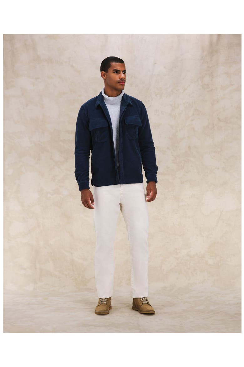 Short Corduroy Overshirt, Alternate, color, NAVY BLUE