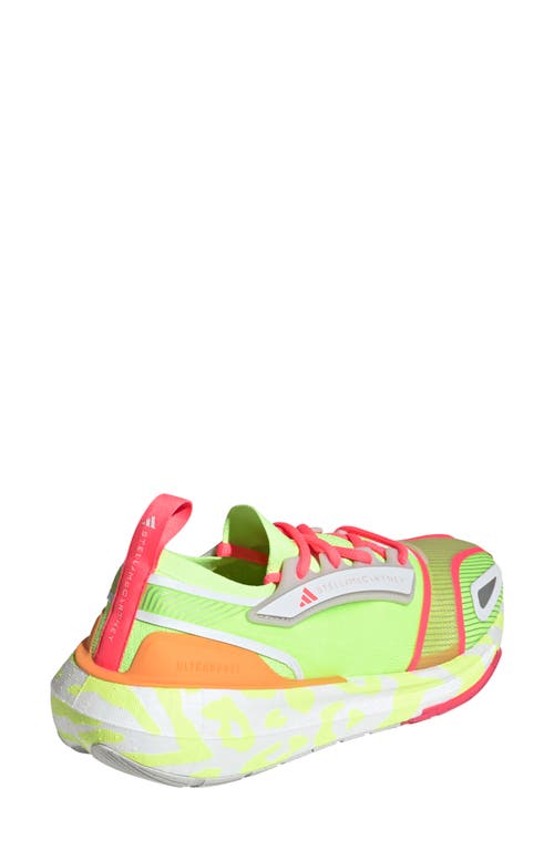 Adidas By Stella Mccartney Ultraboost 23 Running Shoe In Signal Green/orange/turbo