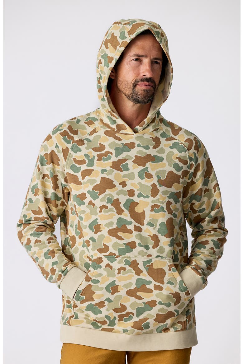 Fleece Hoodie, Alternate, color, VINTAGE CAMO