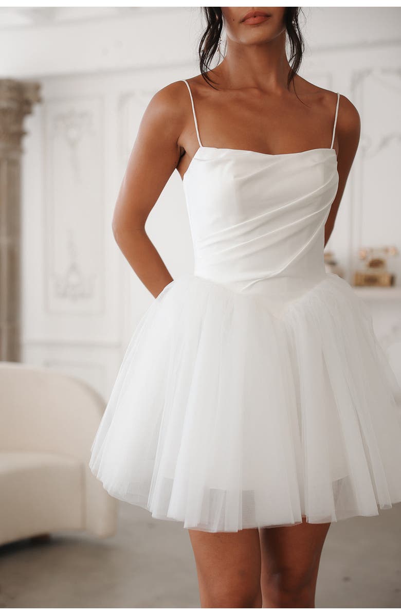 Untamed Petals Sylvie Mini Dress, Alternate, color, Ivory