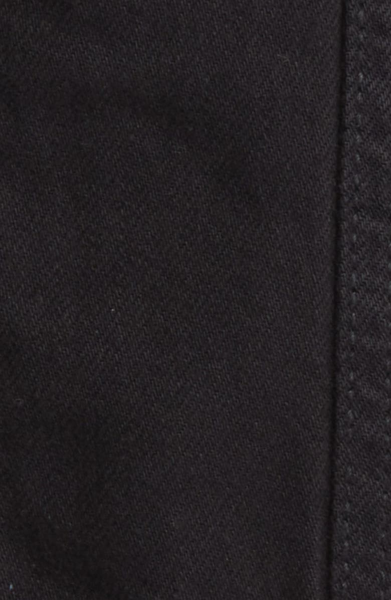 HIDDEN JEANS Fitted Denim Trucker Jacket, Alternate, color, Black