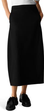 Eileen Fisher Wool Lantern Skirt