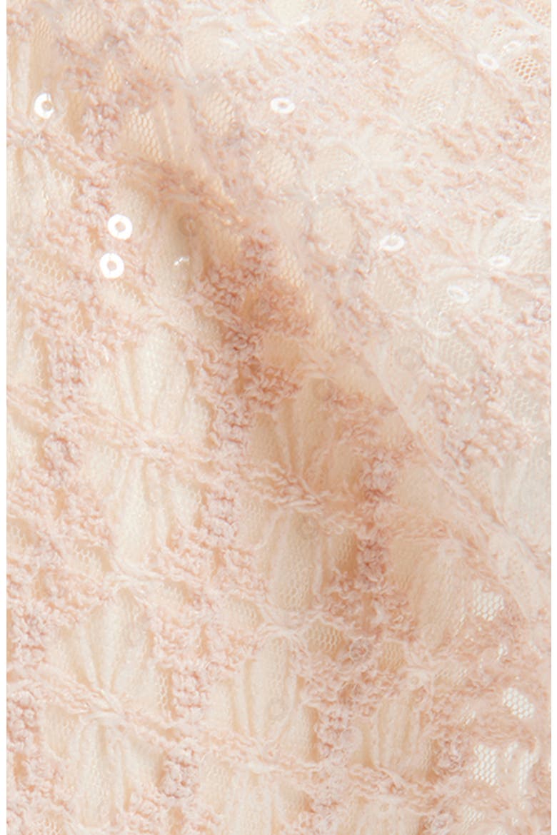 Sequin Lace Headscarf, Alternate, color, PINK