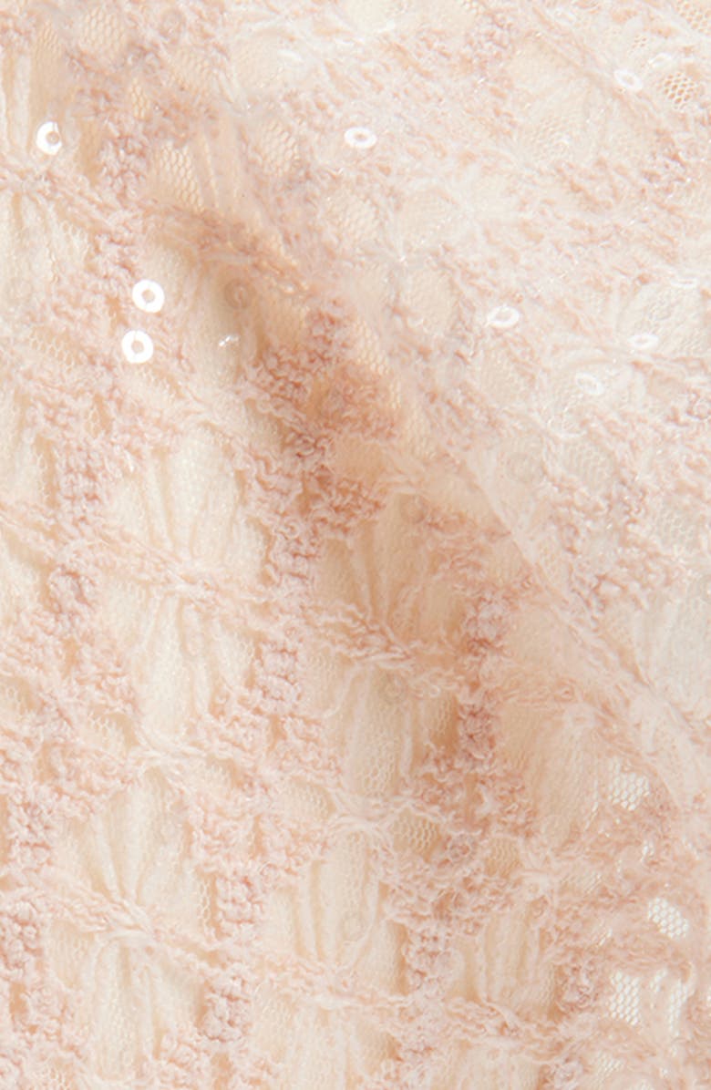 BP. Sequin Lace Headscarf, Alternate, color, Pink