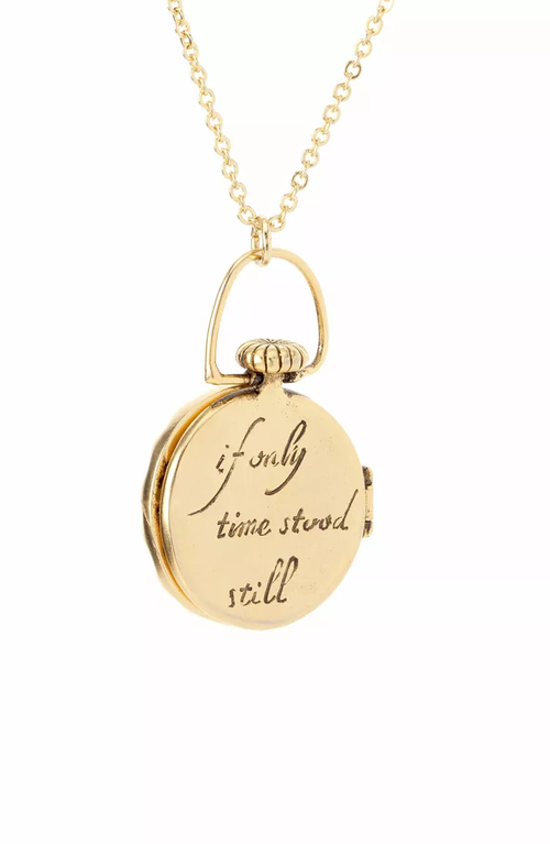 Uncommon Goods 1111 Locket In Gold With Crystals