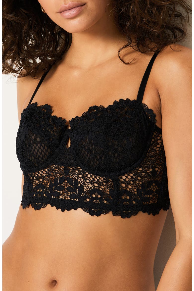Success Underwire Bustier, Main, color, BLACK