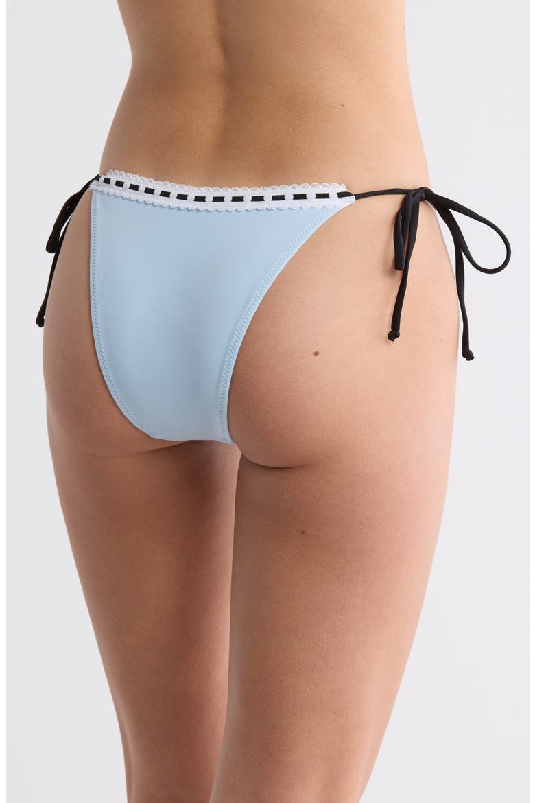 Becka Side Tie Bikini Bottoms, Alternate, color, CELESTIAL BLUE