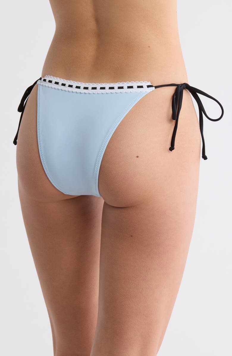 PacSun Becka Side Tie Bikini Bottoms, Alternate, color, Celestial Blue