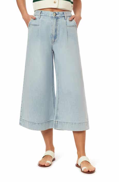The Wave Crop Wide Leg Jeans