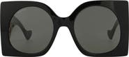 Gucci 55mm Square Sunglasses