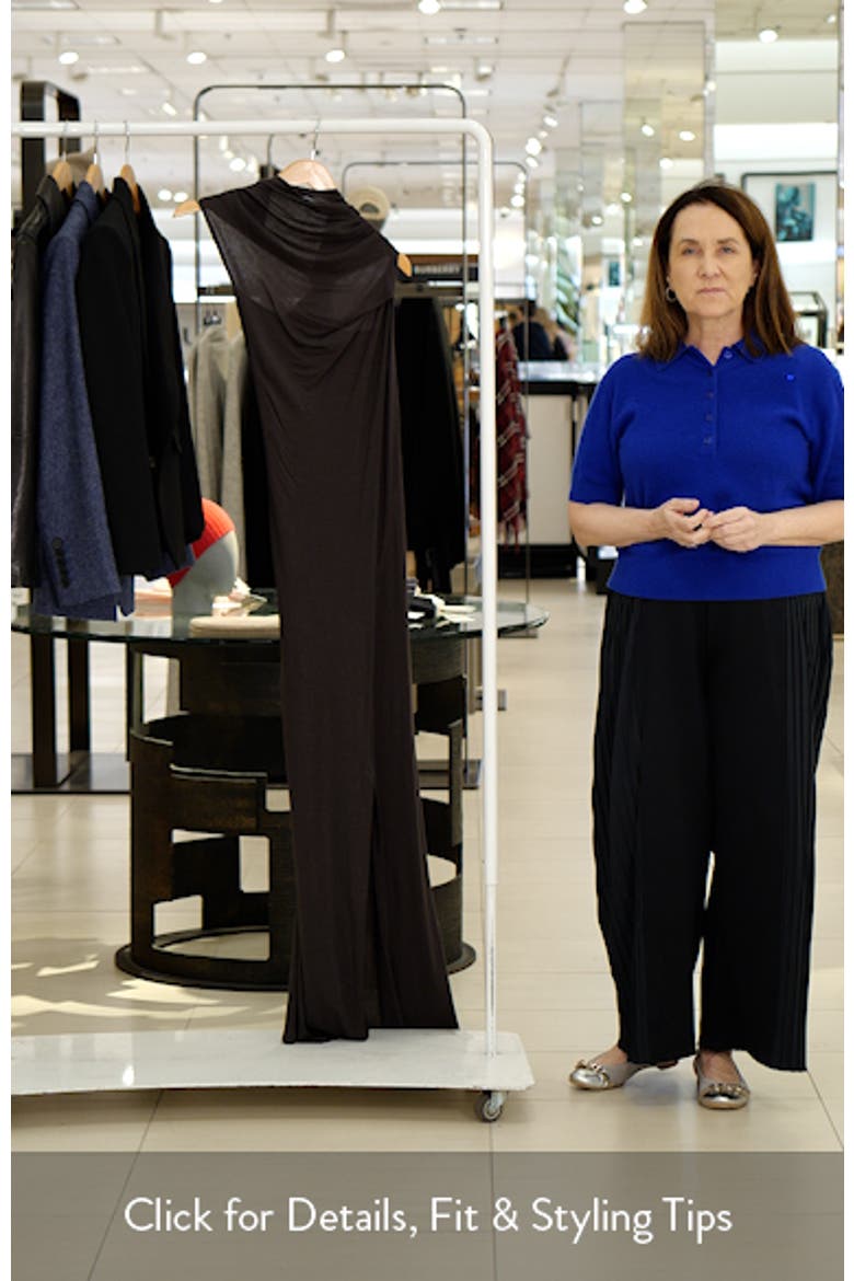 Wind Ruched Jersey Maxi Dress video