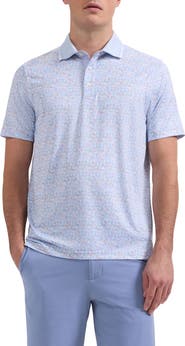 Bugatchi Three-Button Performance Polo