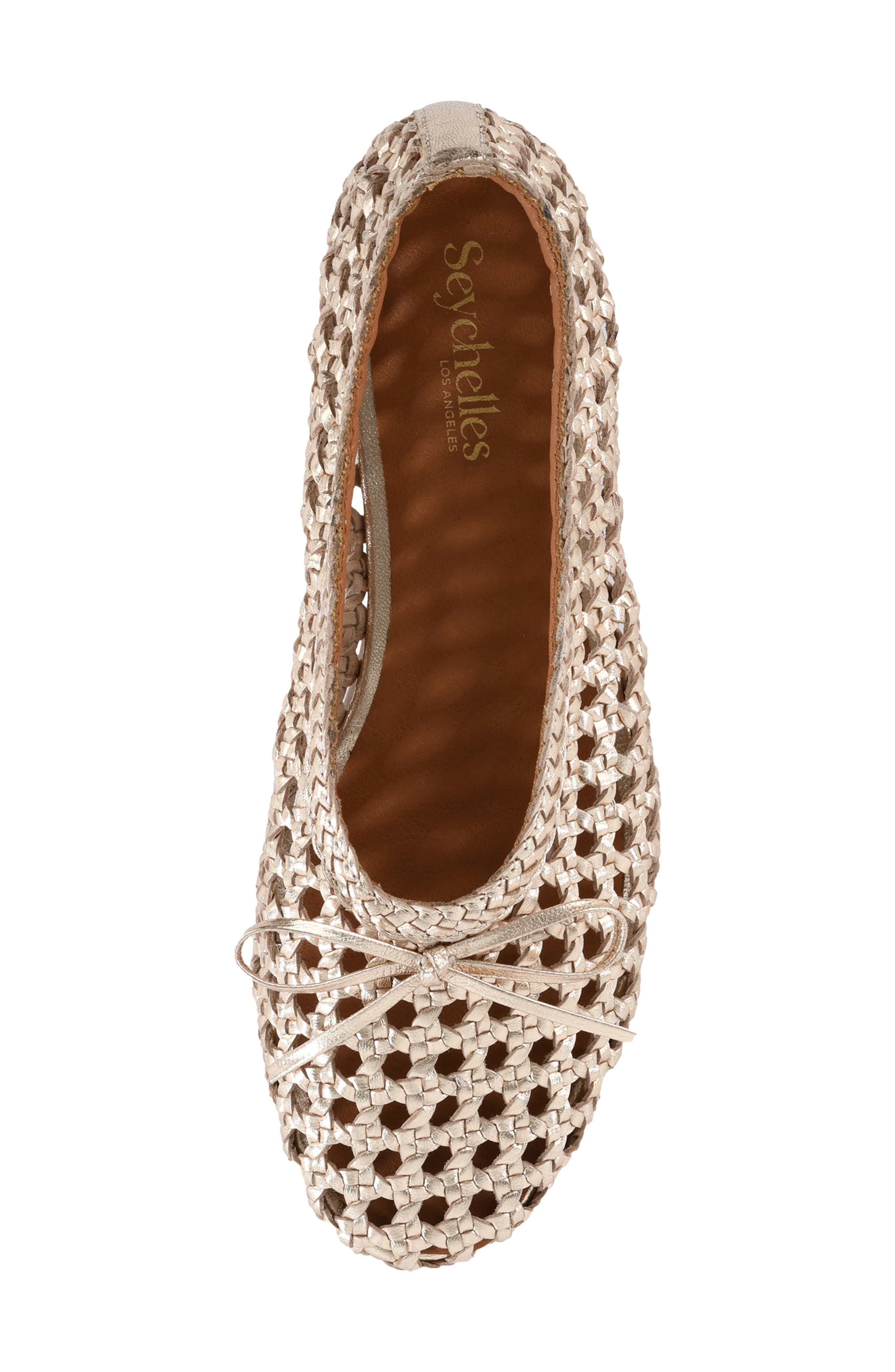 Seychelles Flagstaff Woven Flat, Alternate, color, Gold