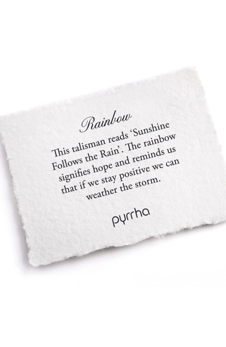 Pyrrha Rainbow Wax Seal Pendant Necklace, Alternate, color,