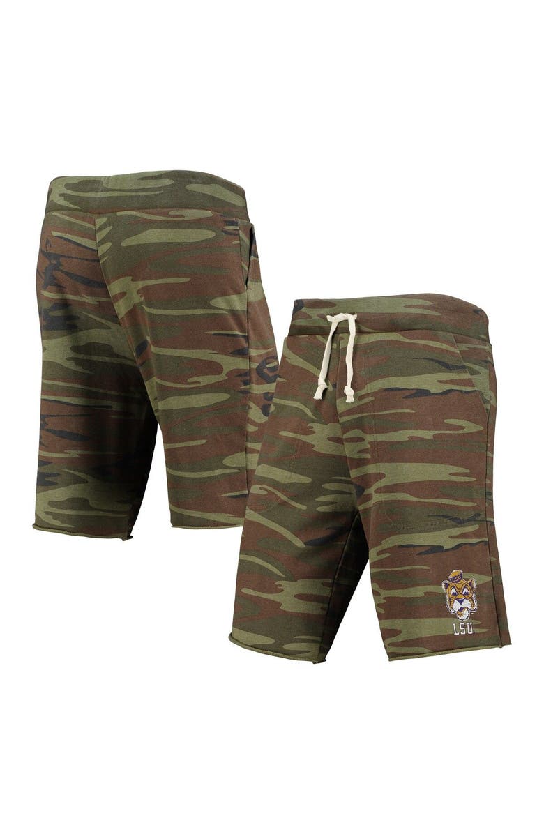 ALTERNATIVE APPAREL Men's Camo Alternative Apparel LSU Tigers Victory Lounge Shorts, Main, color, 