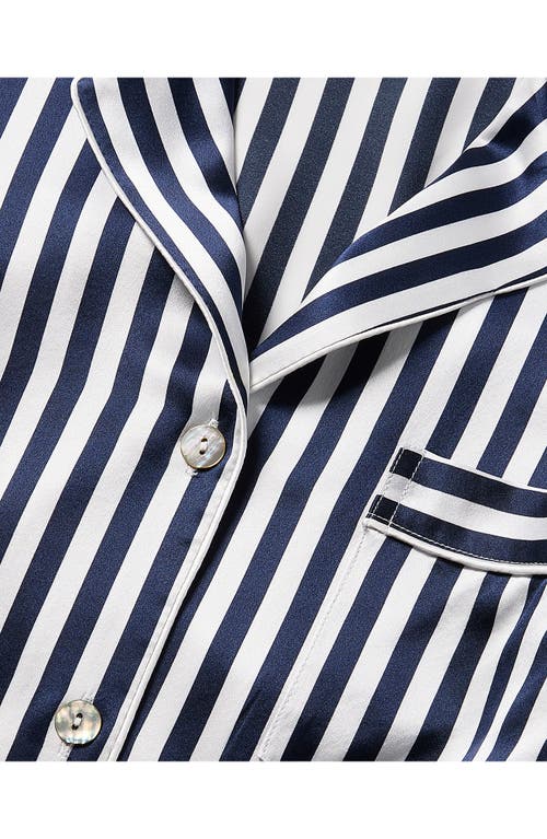 PETITE PLUME PETITE PLUME BENGAL STRIPE SILK PAJAMAS
