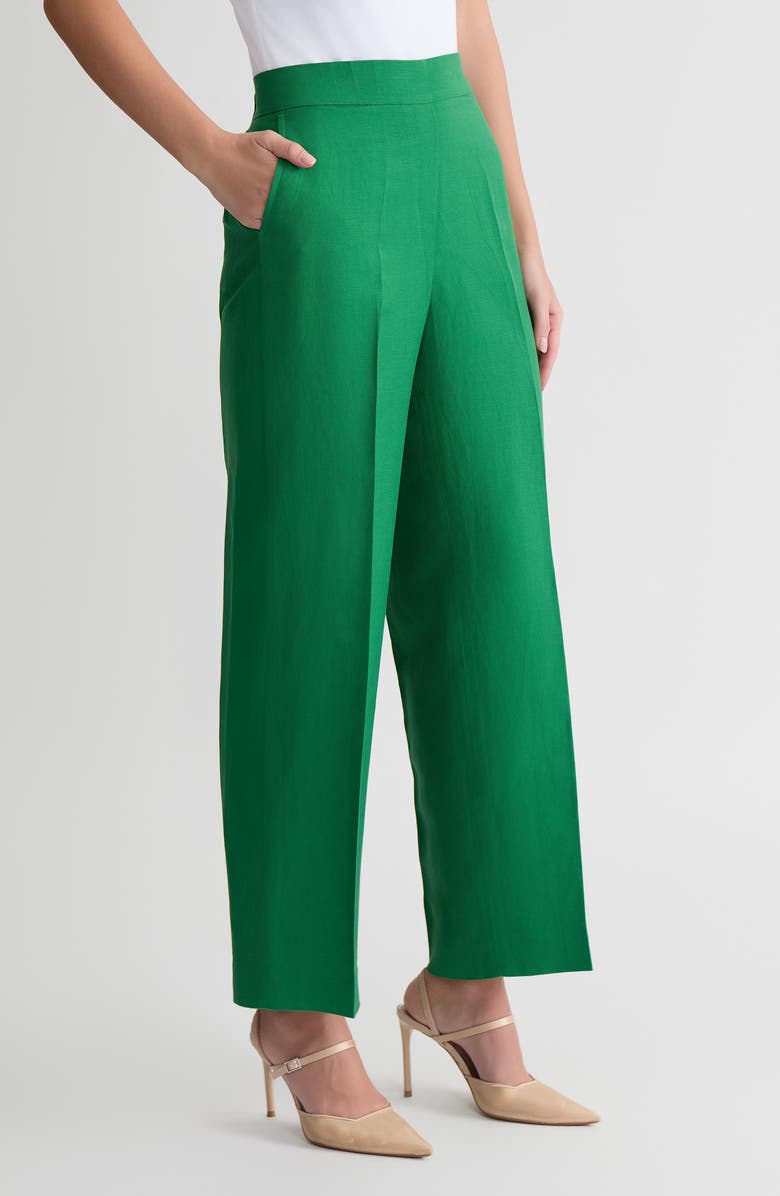 KASPER The Audrey Pull-On Straight Leg Pants, Alternate, color, Lush Green