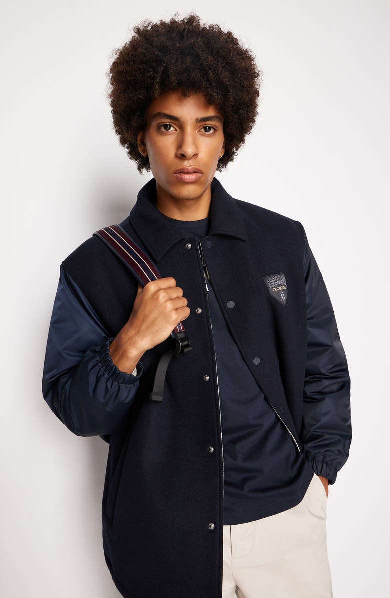 Armani Exchange Metallic Logo Cotton Graphic T-Shirt, Alternate, color, 