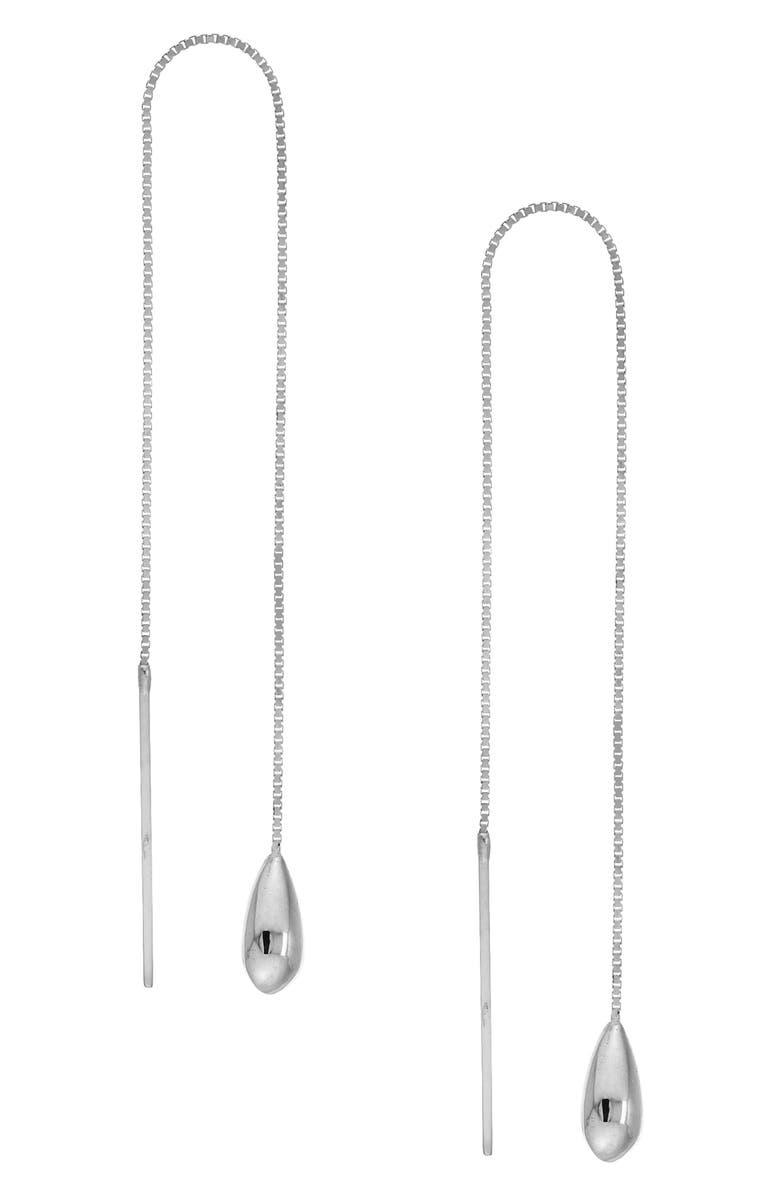 HAWLEY ST Teardrop Threader Earrings, Main, color, 
