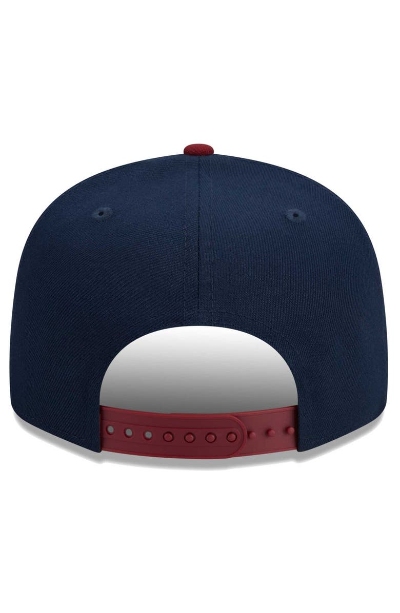 New Era Men's New Era Navy/Crimson Chicago Bulls Two-Tone Color Pack 9FIFTY Snapback Hat, Alternate, color,