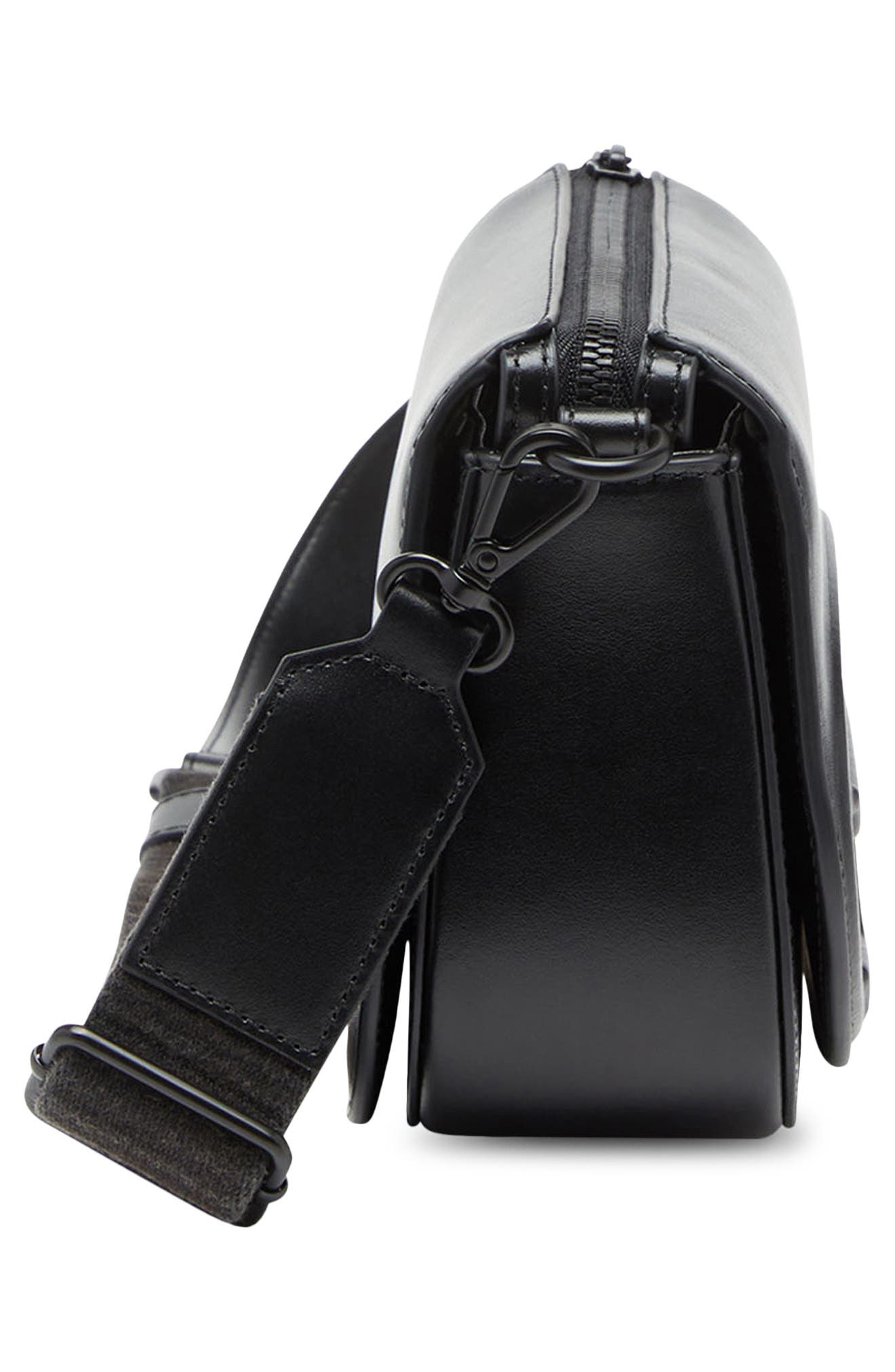 DIESEL<sup>®</sup> 1DR 2.0 Leather Camera Crossbody Bag, Alternate, color, Black