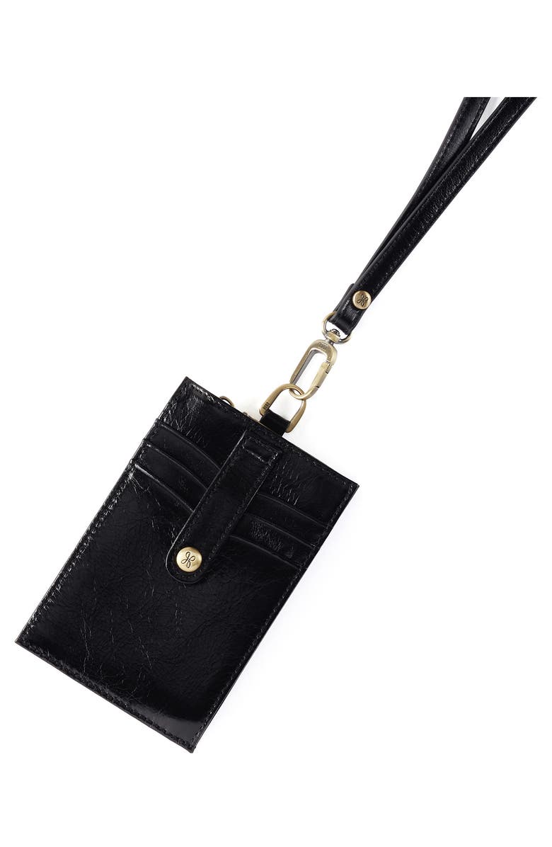HOBO Around Town Lanyard Card Case, Main, color, Black