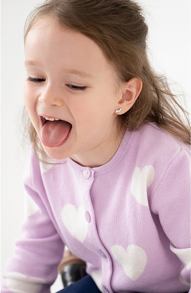 In Season Jewelry Bezel Climber Earrings, Alternate, color, Silver